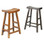 Crescent Counter Stool, Brown Birch or Oak finish or Gloss Black finish