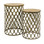 Maridell Nesting Tables, 22.5" - 26.5" High X 15.75" - 18.5" diameter