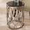 Global Views Bow Loop Table
Dimensions: 15"DIA x 20"H
Antique nickel finish on iron; Black granite top