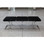 Global Views Airline Bench--Black Angus
Dimensions: 63.25"L x 18.5"W x 18.5"H
The Airline Bench is reminiscent of innovative seating designed for public spaces in the mid twentieth century. The cushions, available in five Brazilian grain leather color choices as well as a black hair-on cowhide option, attach using the allen screws and wrench provided. The stainless steel base rests on nylon glides.