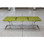 Global Views Airline Bench--Citron
Dimensions: 63.25"L x 18.5"W x 18.5"H
The Airline Bench is reminiscent of innovative seating designed for public spaces in the mid twentieth century. The cushions, available in five Brazilian grain leather color choices as well as a black hair-on cowhide option, attach using the allen screws and wrench provided. The stainless steel base rests on nylon glides.