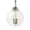 Regina Andrew Large Globe Pendant Nickel Finish