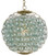 Currey and Company Pastiche Orb Chandelier with clear glass balls