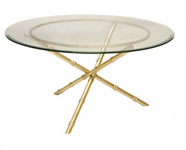 GOLD LEAFED BAMBOO COFFEE TABLE BASE