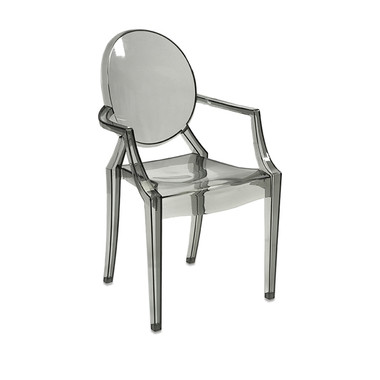 Isadora Transparent Grey Ghost Chair