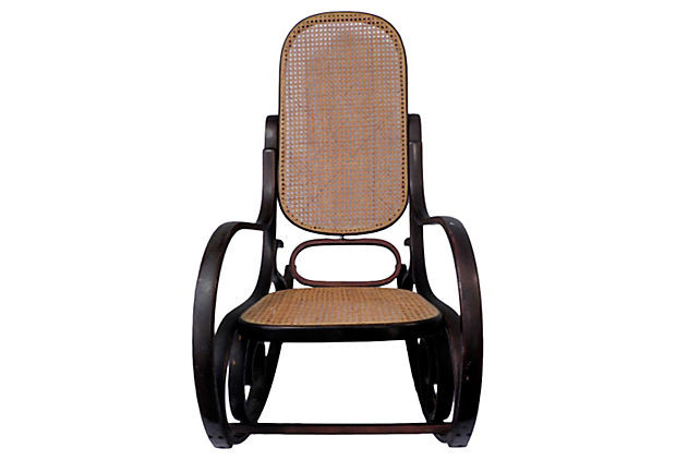 Bentwood rattan rocking online chair