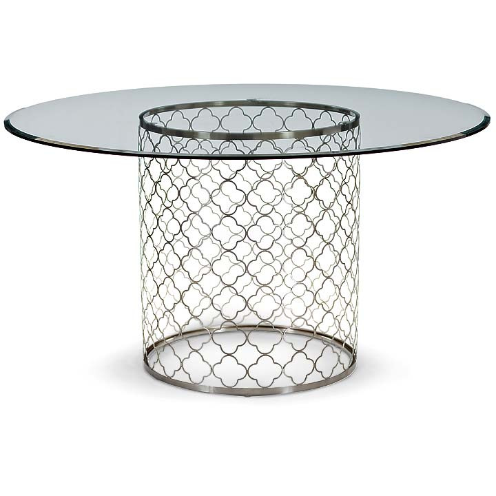 Regina Andrew Mosaic Dining Table Polished Nickel Designer Fabric Outlet