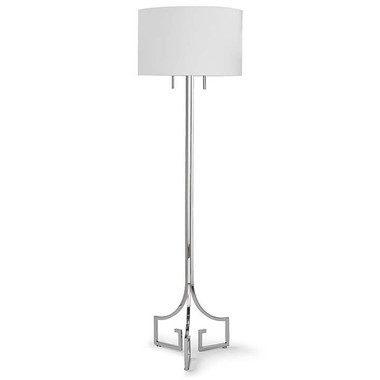 Le-Chic polished nickel floor lamp from Regina Andrew