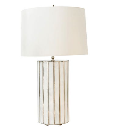 Gordo white table lamp from Worlds Away
