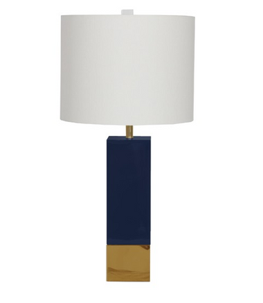 Harper NVY table lamp from Worlds Away