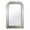 SILVER LEAF HAND CARVED CURVED TOP RECTANGULAR MIRROR. NON-ANTIQUED MIRROR INSERT.

27.5" W X 43" H X 2" D