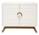 worlds away smallwhite lacquer media cabinet with gold handles and adjustable shelves and two doors