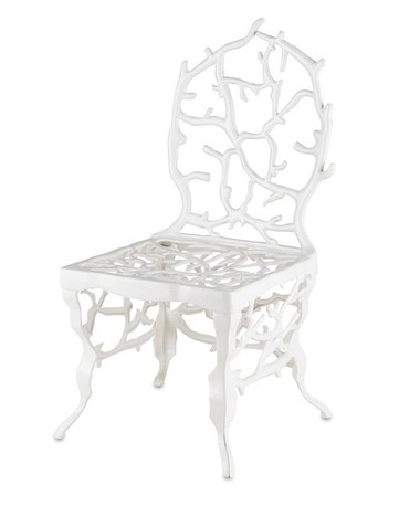 Reminiscent of a coral reef, the Corail Chair is a cast aluminum recreation of life under the sea.