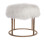 chic/ eclectic stud pouf, gold.