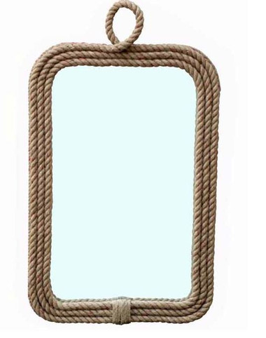 Nautical rope mirror by Accessories Abroad