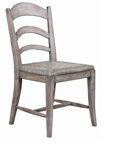 distressed rustic gray side chair
