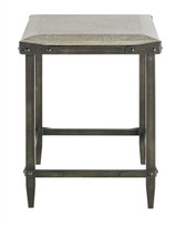 Elemental wrought iron and concrete side table by currey and company