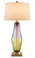 vintage styled colored lamp with eggshell shade by currey and company