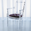 Global Views acrylic chair with lavender seat