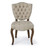 traditional vintage linen luxury dining chair by Regina Andrew design