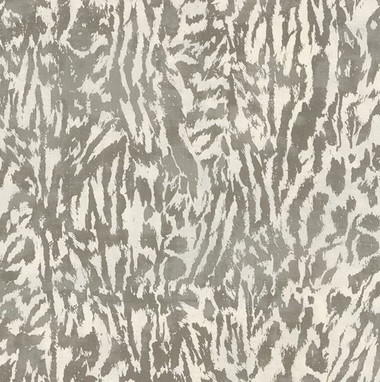 An exotic feline print wall covering by Schumacher.