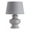 This ceramic table lamp features a timeless gray finish and classic, cinched-in profile. The lamp is topped with a gray microfiber tapered shade that is lined in cloud gray with a contrasting trim detail. Finish may vary.
MSRP: $ 750.00