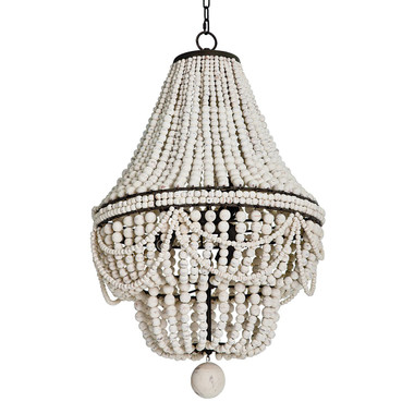Redefine contemporary style with the Malibu Chandelier from Regina Andrew Design. With an artist's eye, their assortment skillfully mixes modern with rustic, elegant with casual, romantic with relaxed. They have an eclectic vision that resonates with natural style. White  20.5 W x 33.5 H x 20.5 D