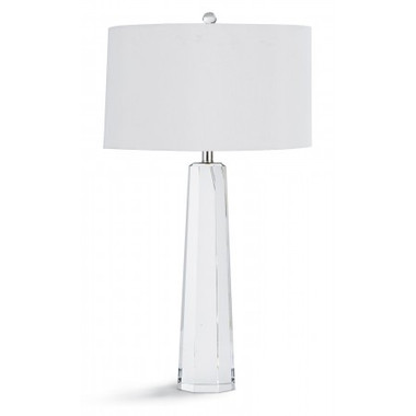 Crystal Hex tall lamp by Regina Andrew 32" tall 17"  diameter shade