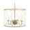 OPEN WEAVE FRENCH WHITE & GOLD ROUND CHANDELIER
Item Dimensions: 22"DIA x 18.5"H
WATTS: 60W X 4
