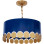 NAVY BLUE & GOLD BERKELY PENDANT
Item Dimensions: 15.5"DIA x 8.5"H
Watts: 60W X 3