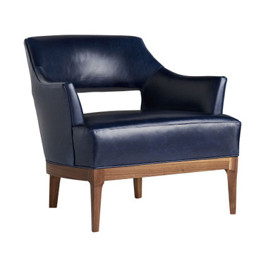 Color:Blue, Brown
Material:Leather, Wood
Primary Finish:Indigo Leather
Finish:Indigo, Walnut
Finish Will Vary:Yes
Leg Height:8in
Clearance Height:8
Overall:H: 32in, W: 32in, D: 32in
Arm:H: 7in, W: 3in, D: 16in
Foot print:W: 28in, D: 23in
Seat:H: 18in, W: 23in, D: 26in