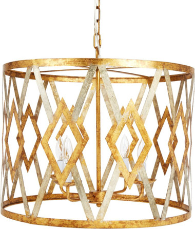 JACKSON ROUND GOLD & SILVER LEAF CUTOUT CHANDELIER
Dimension

22"DIA X 19"H

Wattage

60W X 4

