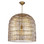 The Fresco Metal Pendant is fabricated of iron that has been expertly fashioned to give a light and airy appearance. The woven metal basket creates interesting light play when lit and functions as a lovely sculptural piece when not. Place this fixture over a dining table or kitchen island, or accent a corner of a living room or bedroom with the warm glow of this organic beauty.
Notes for this item
