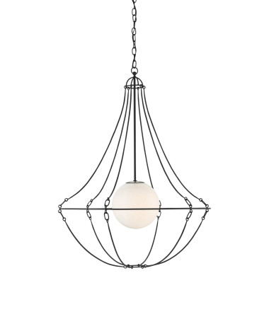 
Overall
38"h x 28.5"dia.
Item Weight
8.5 lbs.
Chain
6' Black Bronze
Cord
13' Black
Adjustable Height
44.5" to 112.5"
Canopy
1"h x 6"dia.
Finish
Black Bronze / White
Material
Wrought Iron / Glass
Number of Lights
1
Watts per Socket/Item
60/60
Light Source
Bulb
Voltage
120v
Socket Type
E26
Suggested Bulb Type
A Standard Bulb
Bulb Not Included
Fixture Type
Hardwire
Convertible
No