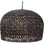 Round Woven Large Water hyacinth Chandelier with Black wash
33" x 22"