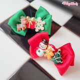 WINTER HOLIDAY HAIRBOW