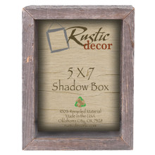 5x7 Barn Wood Collectible Shadow Box