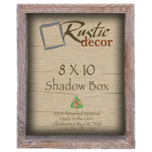 8x10 Barn Wood Collectible Shadow Box