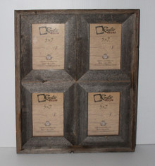 Rustic Barn Wood Window Frame (Holds 5x7 Pictures)
