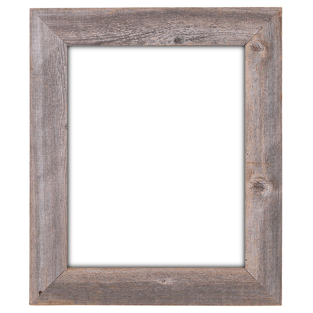 16x20 Picture Frames – Barnwood Reclaimed Wood Extra Wide Wall Frame (No  Plexiglass or Back) - Rustic Decor