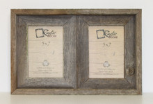 5x7 Rustic Reclaimed Barn Wood Double Opening Frame