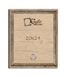 20x24 Rustic Reclaimed Barn Wood Signature Wall Frame