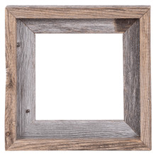 8x8 Picture Frames – Reclaimed Barn Wood Open Frame (No Glass or Back)