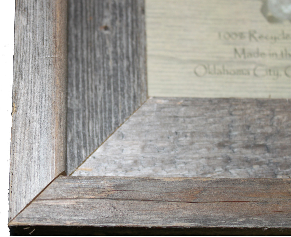 BARNWOODUSA | Farmhouse Style Rustic 16x20 Picture Frame | Signature  Molding | 100% Reclaimed Wood | Rustic | Natural Weathered Gray