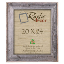 20x24 Premium (4") Rustic Reclaimed Barn Wood Wall Frame