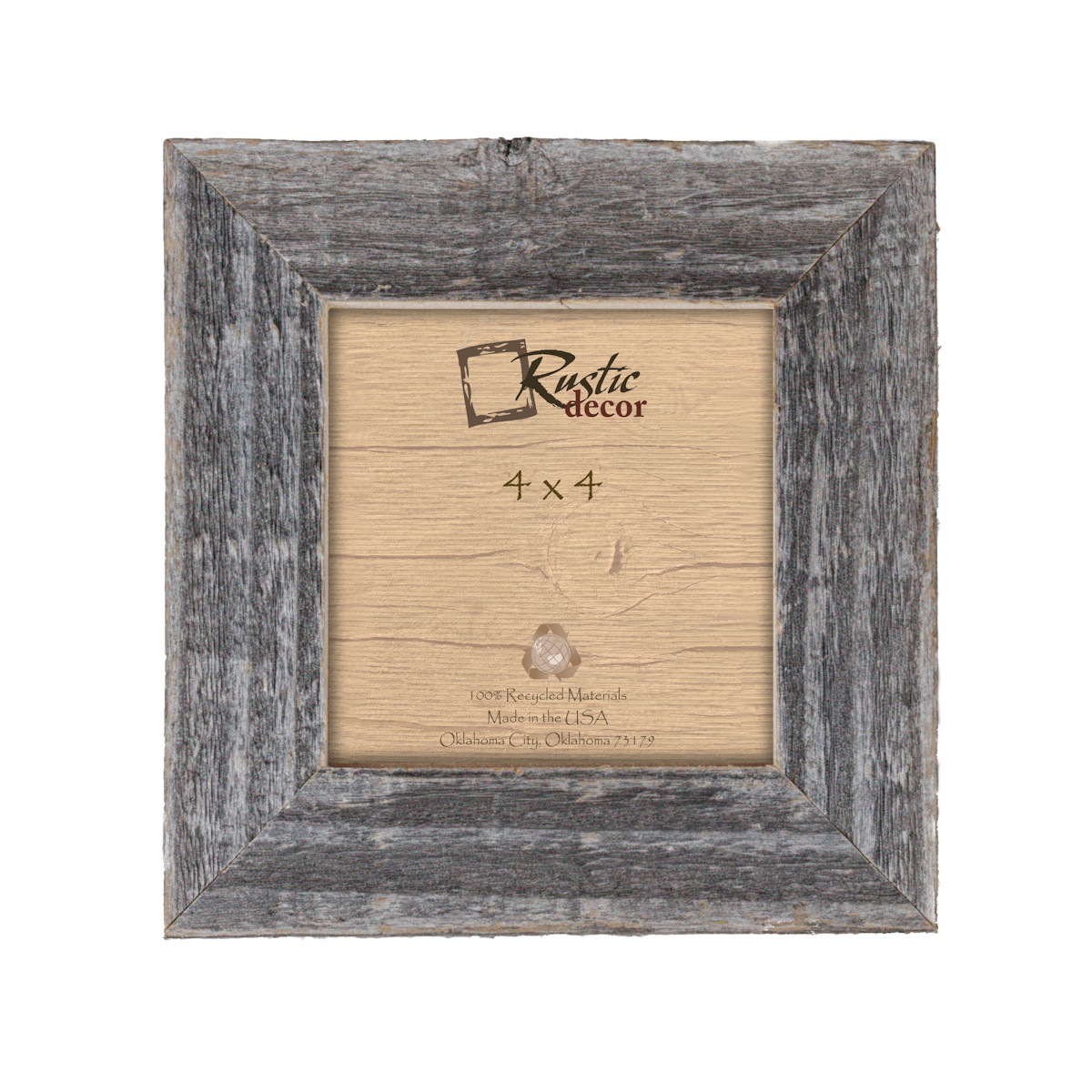 Rustic Barnwood Frame Wall Picture Frame Handmade Frame 4x4 Square Wood Picture Frame Home D\u00e9cor Frame Instagram Picture Frame