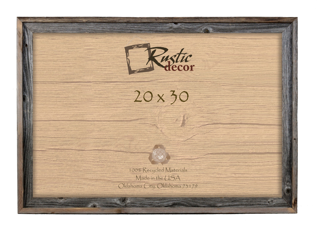 Rustic Oak Picture Frame - 20 X 30