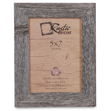 5x7 Rustic Reclaimed Barn Wood Standard Photo Frame