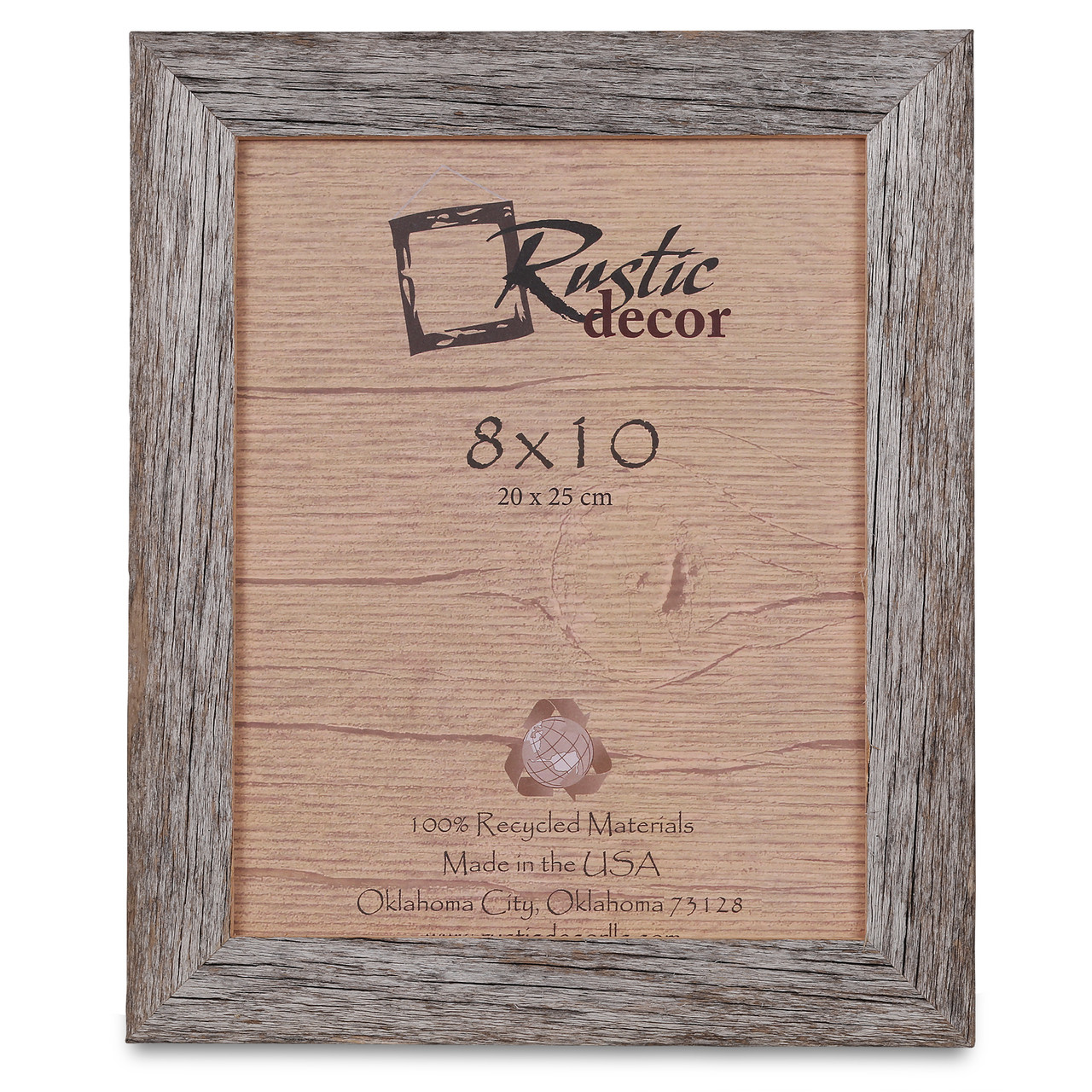 8x10-2/" Wide Signature Reclaimed Rustic Barn Wood Picture Frame
