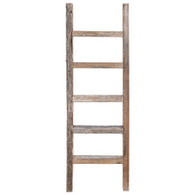Decorative Ladder – Reclaimed Old Wooden Ladder 4 Foot Rustic Barn Wood